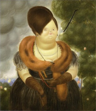 Artworks by 350 Famous Artists Painting - The First Lady Fernando Botero